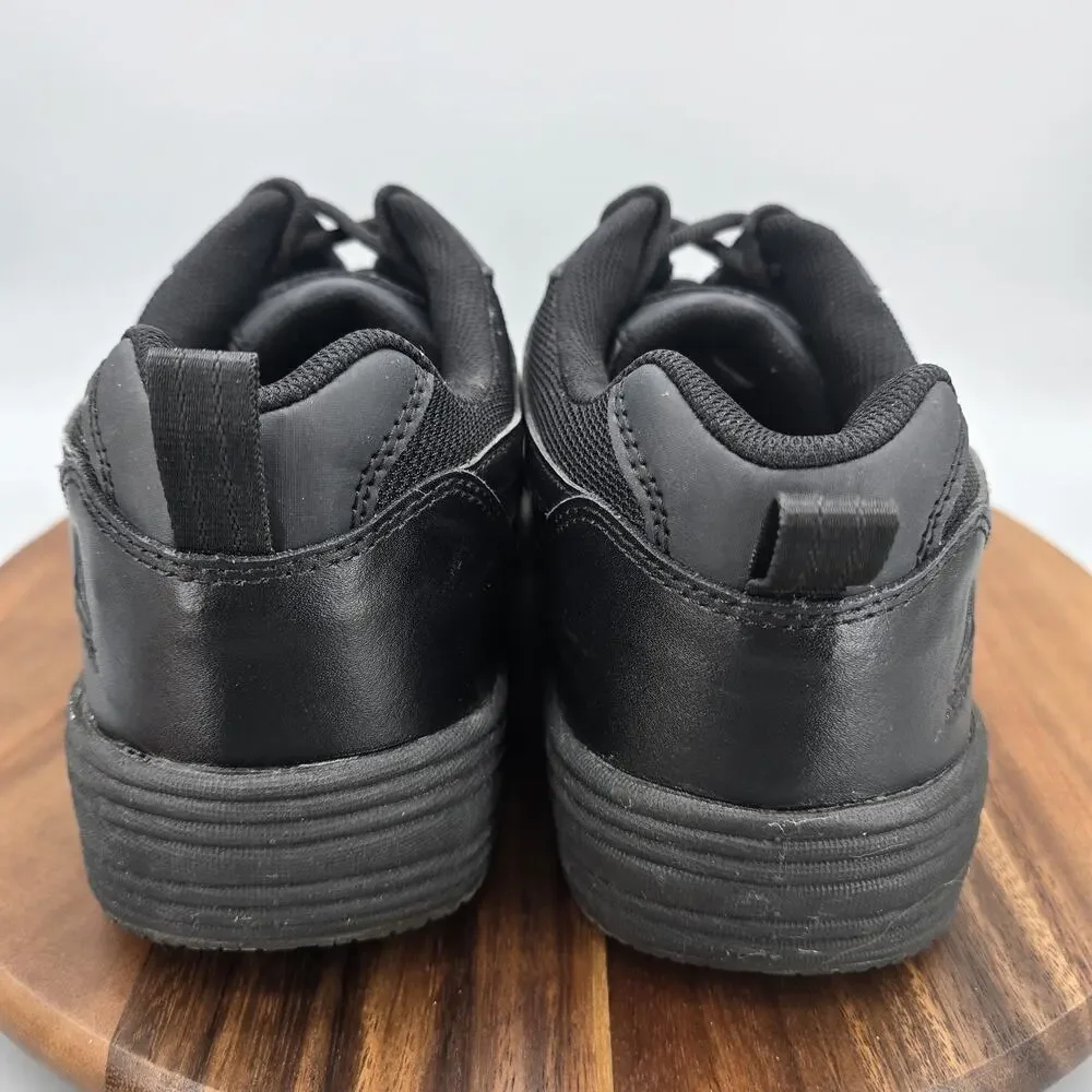 Reebok Shoes Mens 14 Black Leather Slip Resistant Walking Work Sneakers